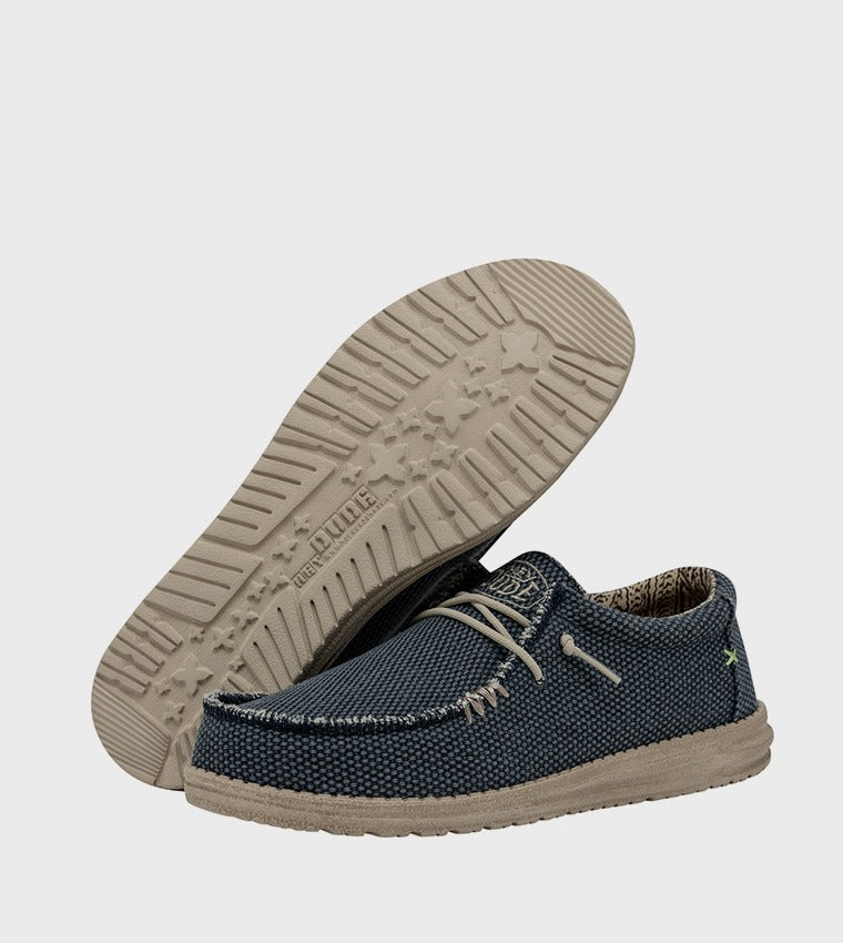 Hey Dude Wally Braided Slip-Ons Blue