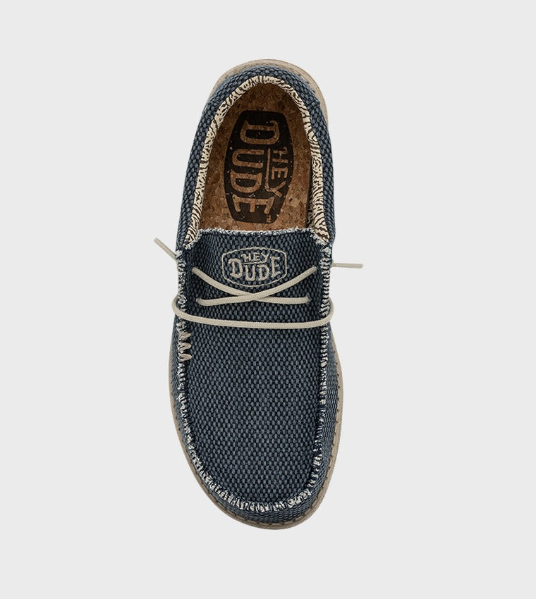 Hey Dude Wally Braided Slip-Ons Blue