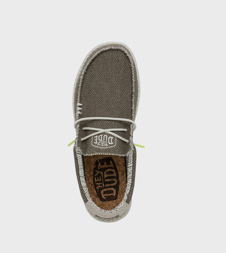 Hey Dude Wally Braided Slip-Ons Green