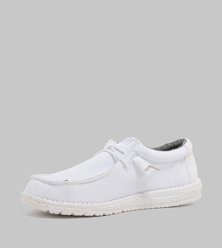 Hey Dude Wally Slip-Ons Men White Grey