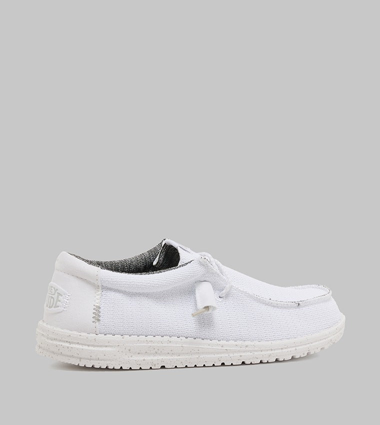Hey Dude Wally Slip-Ons Men White Grey