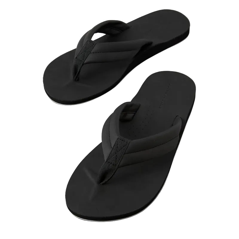 American Eagle AE Leather Flip-Flops BLACK