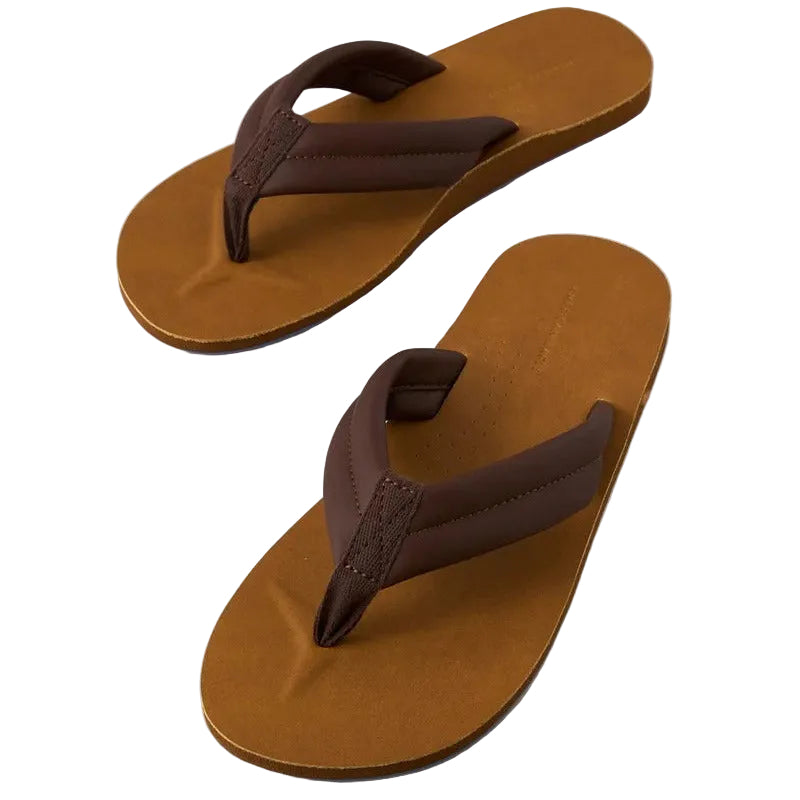 American Eagle AE Leather Flip-Flops Brown