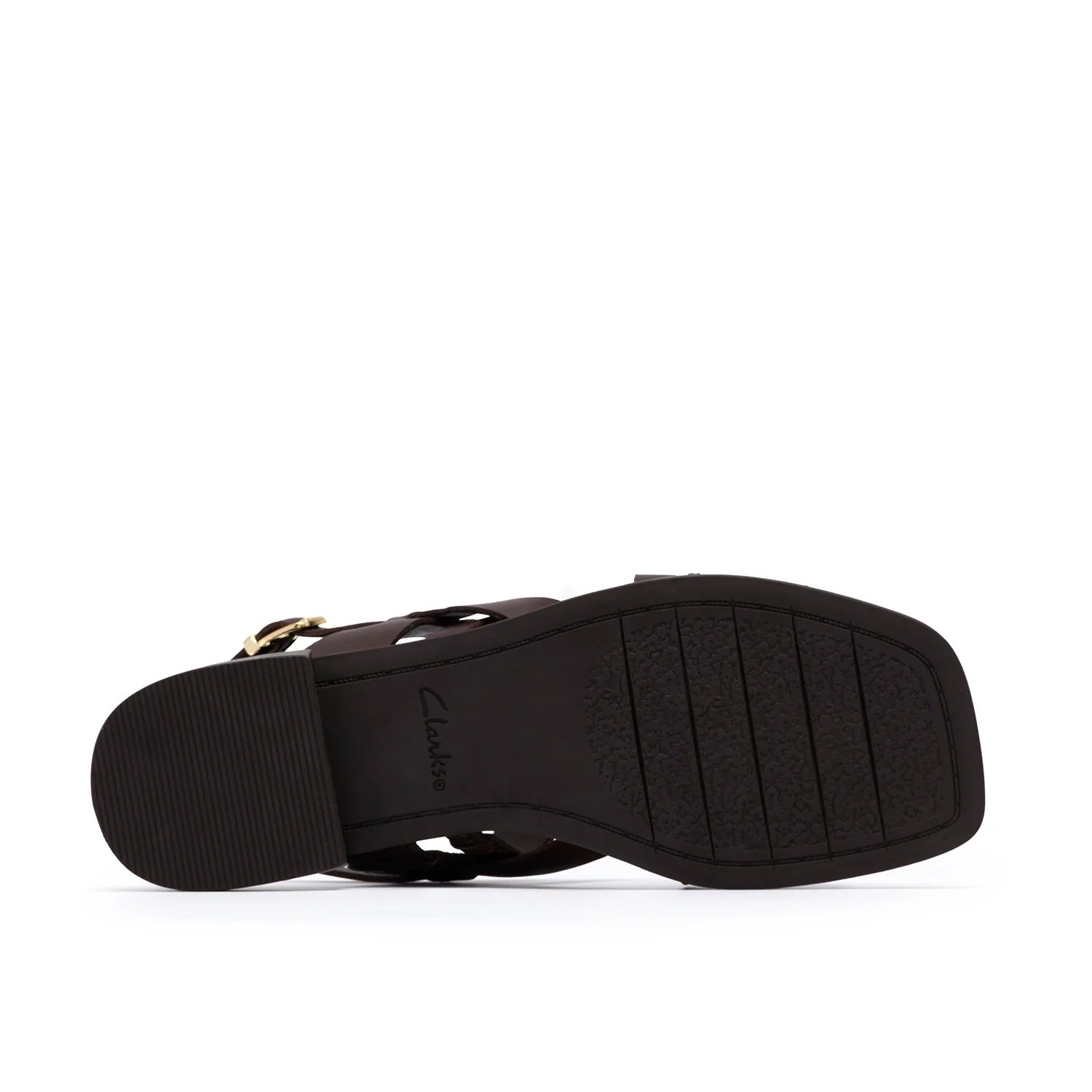 Womens Ariany Leather Strap Sandal Brown
