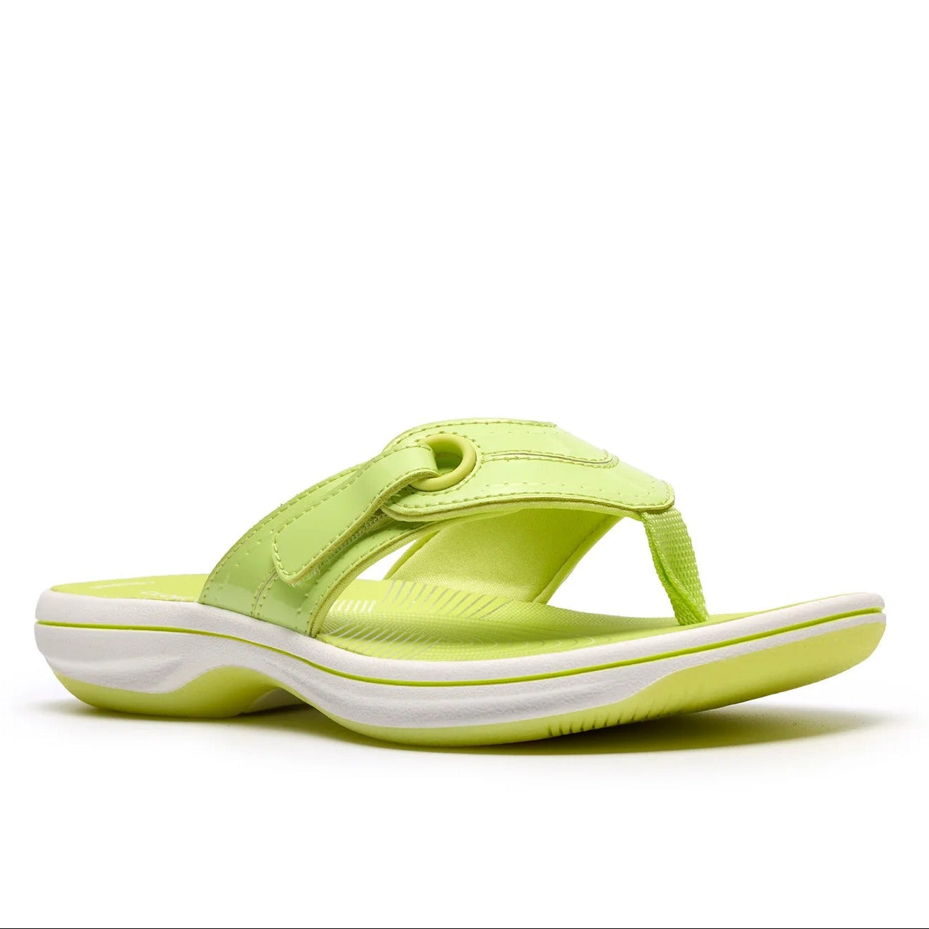 Clarks Brinkley Reyna Womens Flipflops green