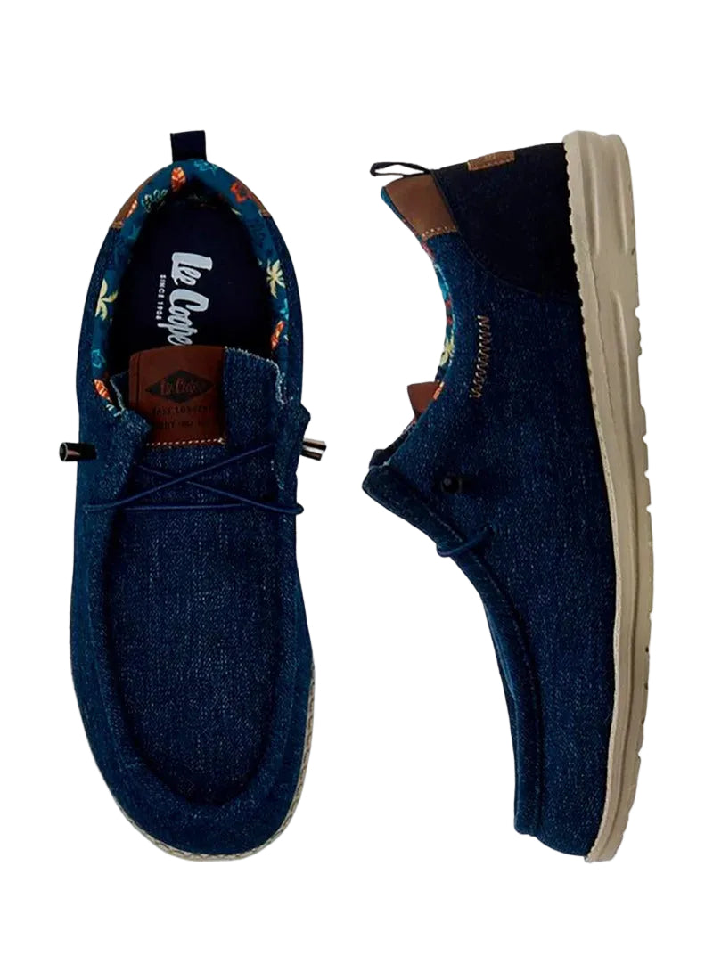 Lee Cooper Men Slip-On Loafers Black