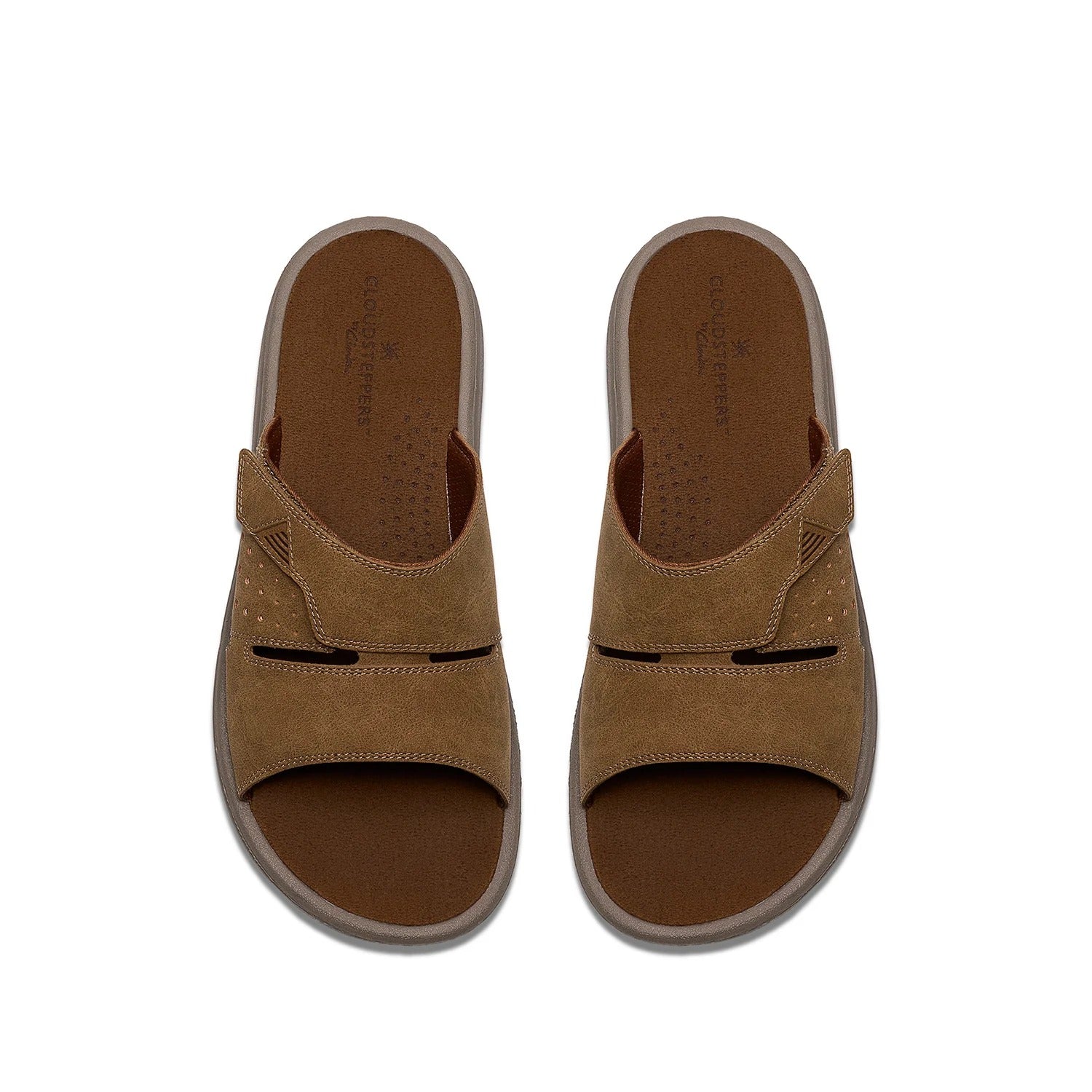 Clarks Mens Brinkley Slide Brown