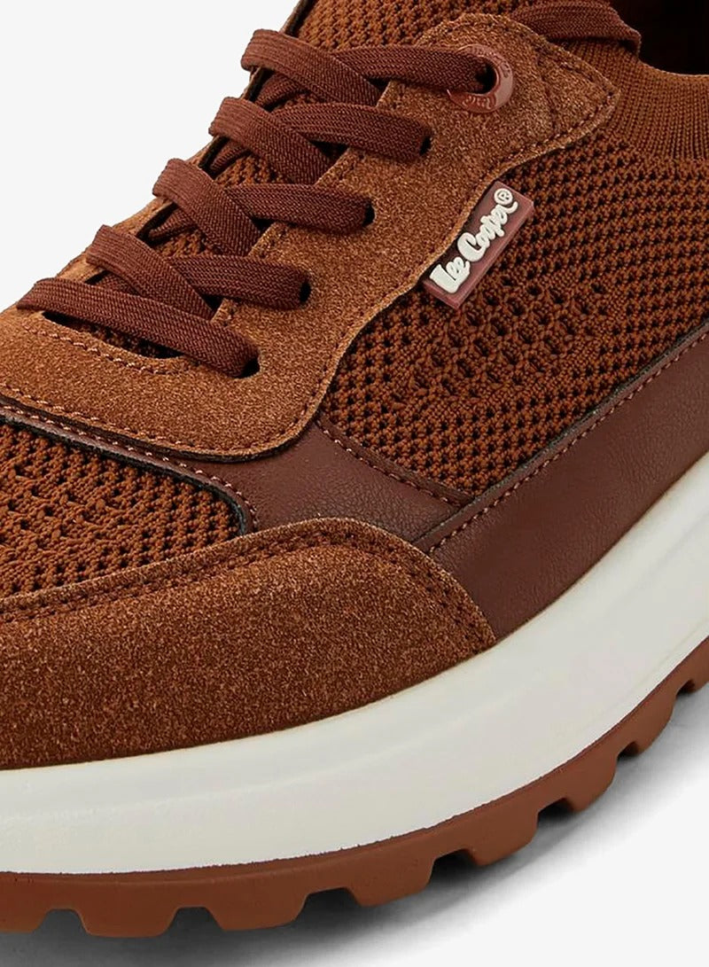Lee Cooper Ankle Sneakers Men Brown