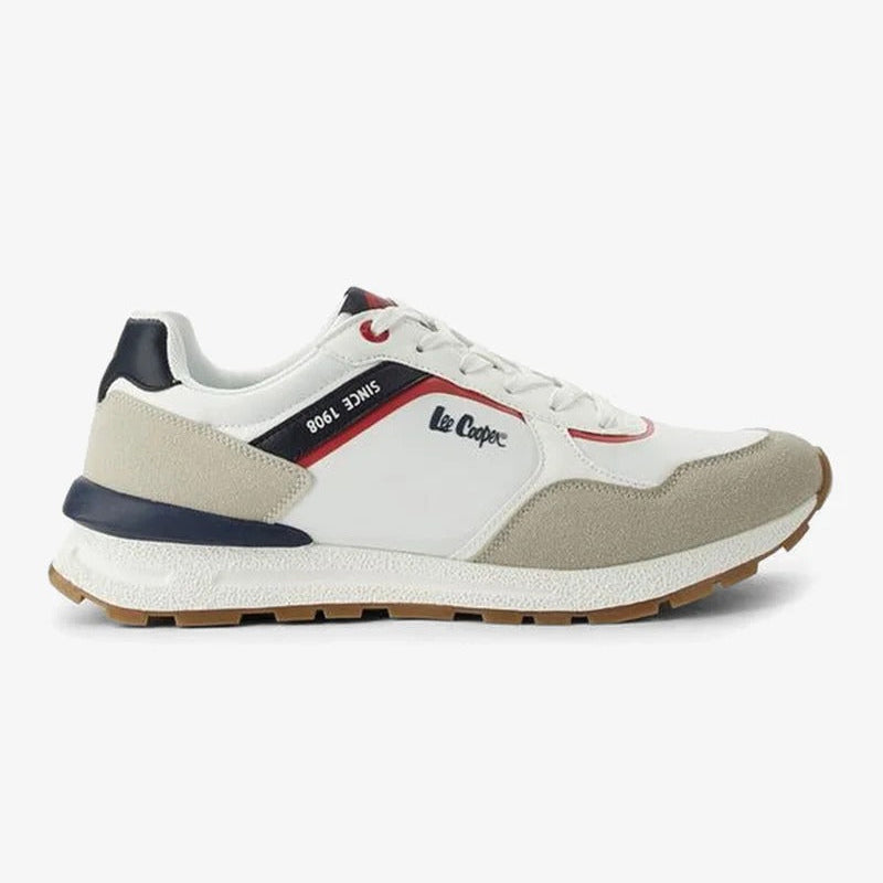 Lee Cooper Lace-up Sneakers Men White