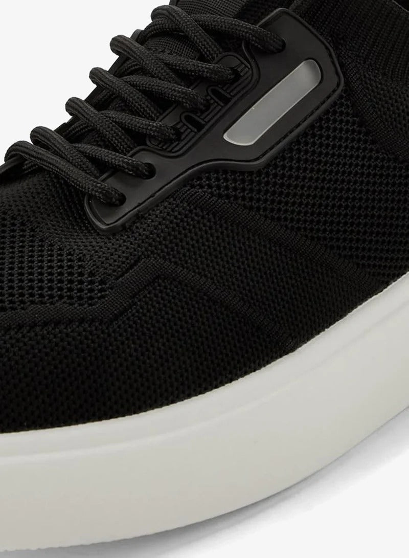 Lee Cooper Lace-Up Sneaker Blk/W Men