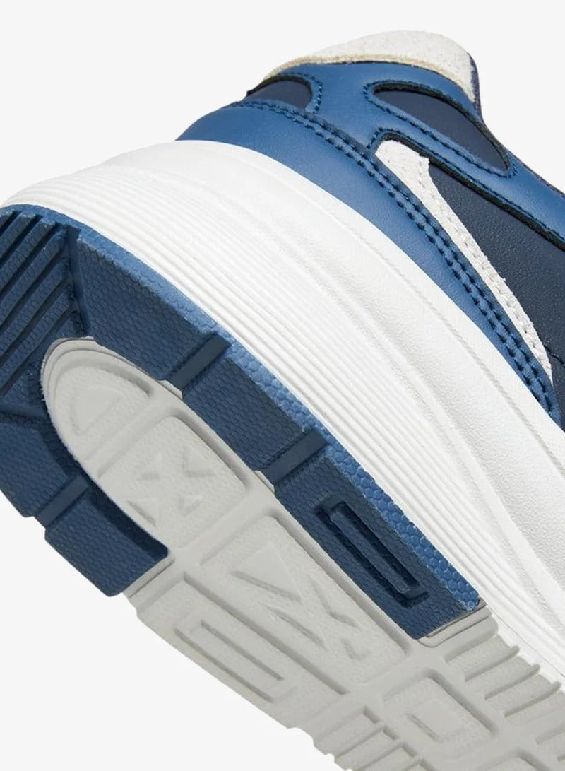 Lee Cooper Men's Blue Textured Lace-Up Sneakers