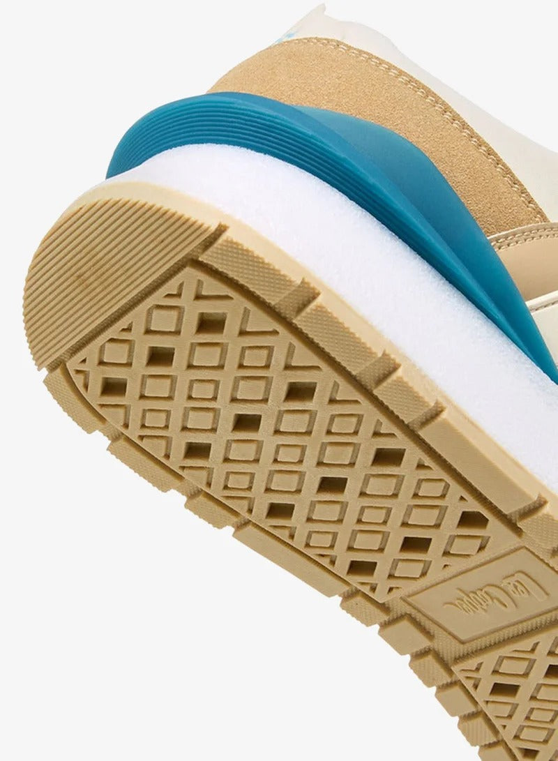 Lee Cooper Mens Lace-Up Sneakers Blue/Beige