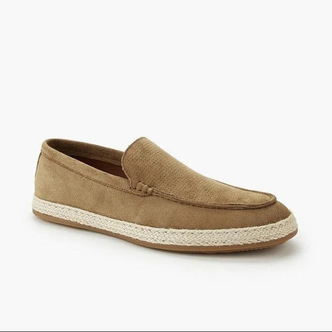 Peppermint Espadrille Textured Loafers Tan