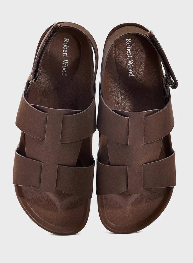 Robert Wood Causal Comfort Sandal Brown