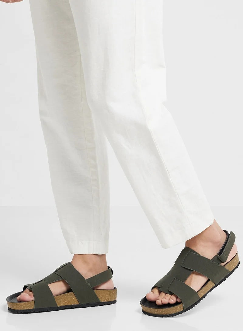 Robert Wood Causal Comfort Sandal Green