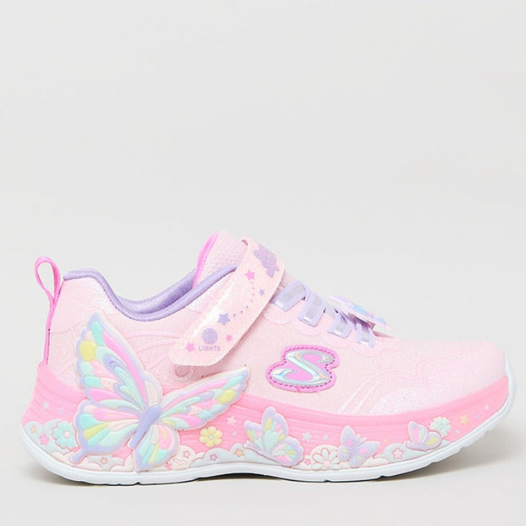 Skechers BUTTERFLY BLISS Velcro Closure Sneakers Pink