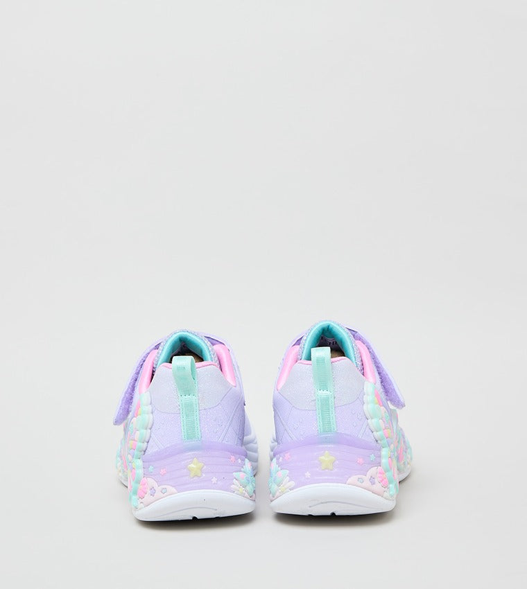 Skechers BUTTERFLY BLISS Velcro Closure Sneakers Purple