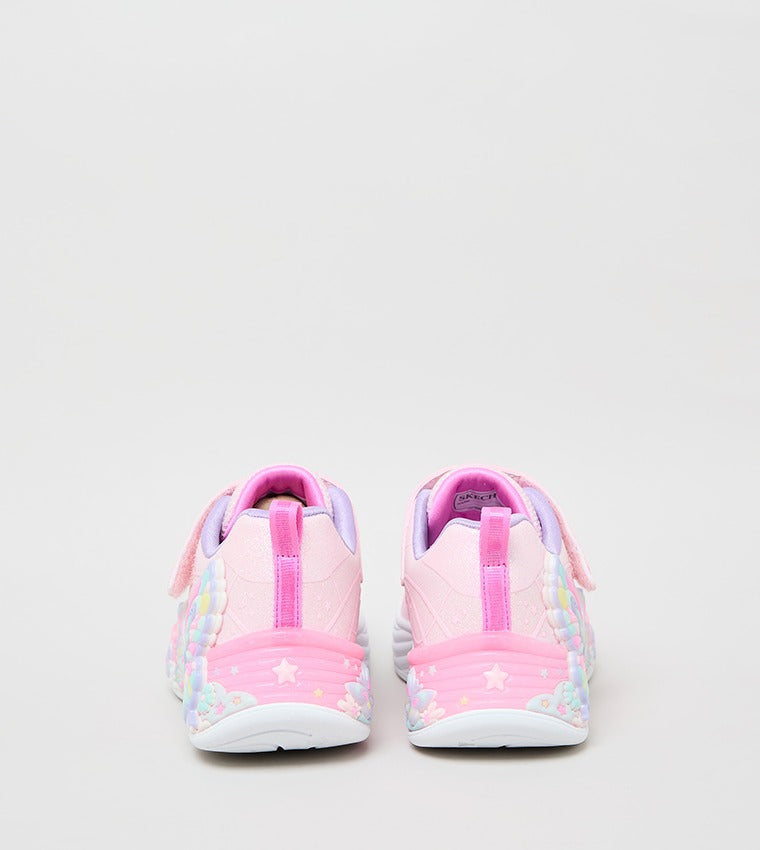Skechers BUTTERFLY BLISS Velcro Closure Sneakers Pink