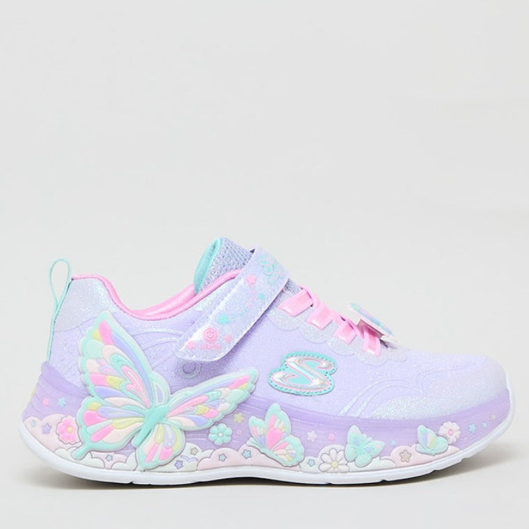 Skechers BUTTERFLY BLISS Velcro Closure Sneakers Purple