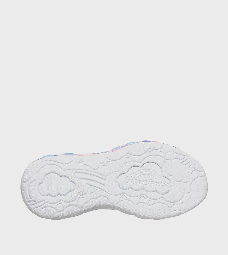 Skechers ETERNAL Heart Lights Velcro Closure Sneakers Multi