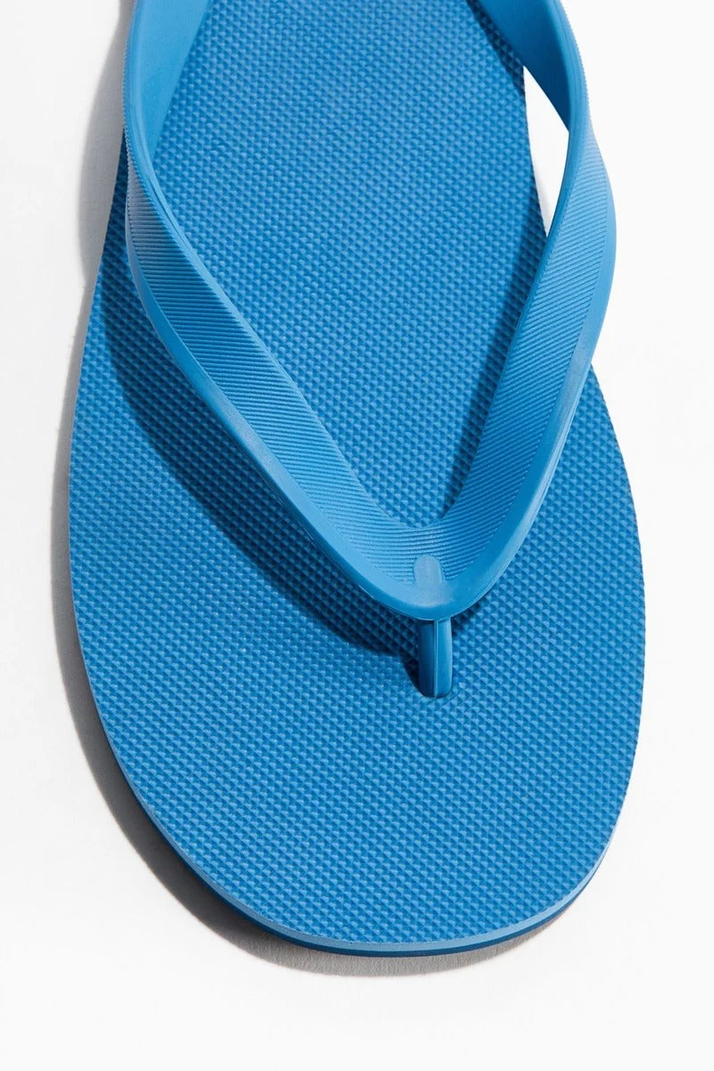 H&M Rubber Flip Flops Blue