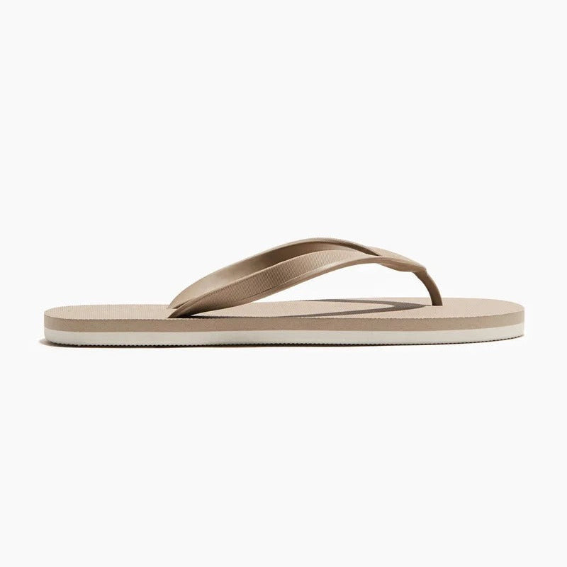  H&M Rubber Flip Flops Beige