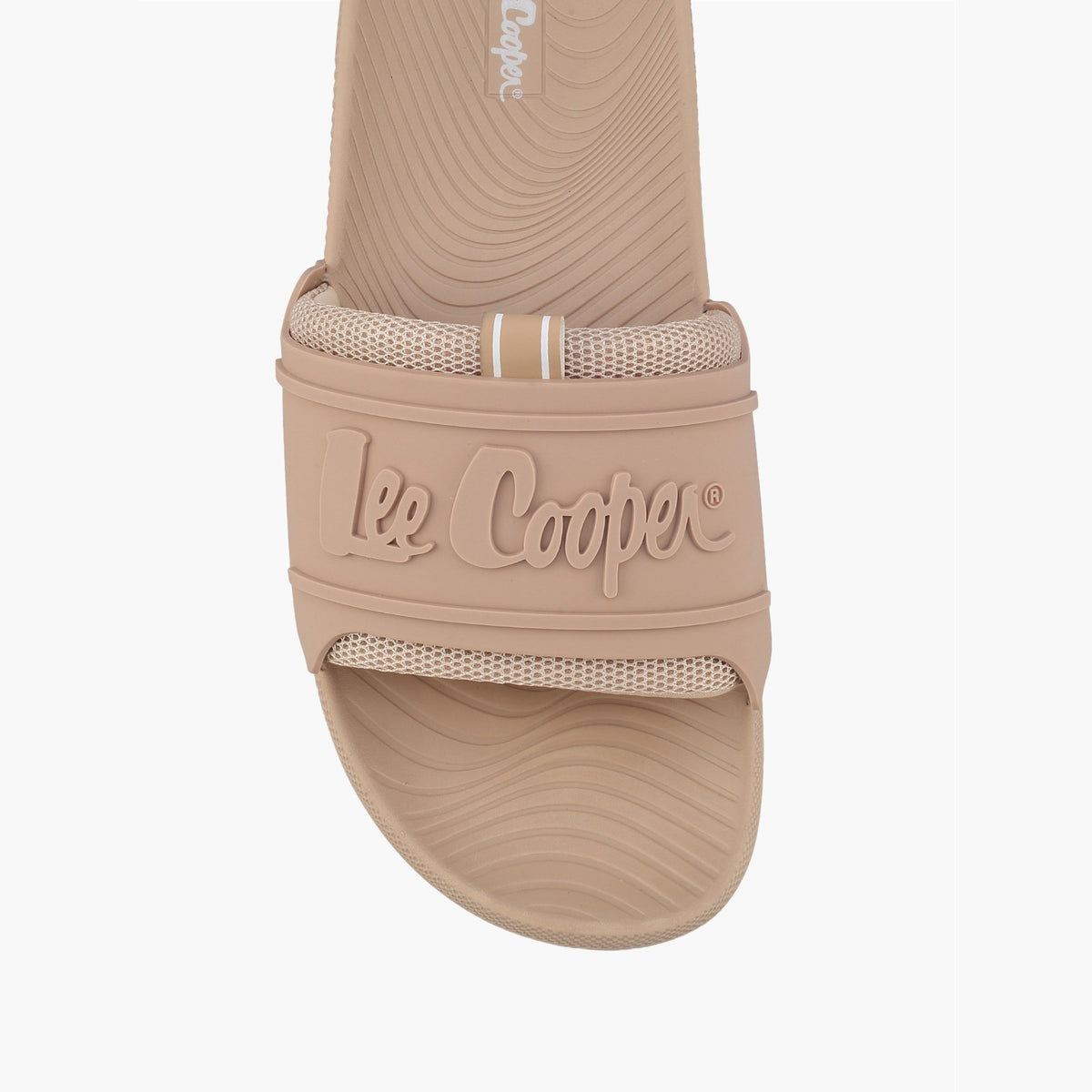 Lee Cooper Men Casual Embossed Slides Brown
