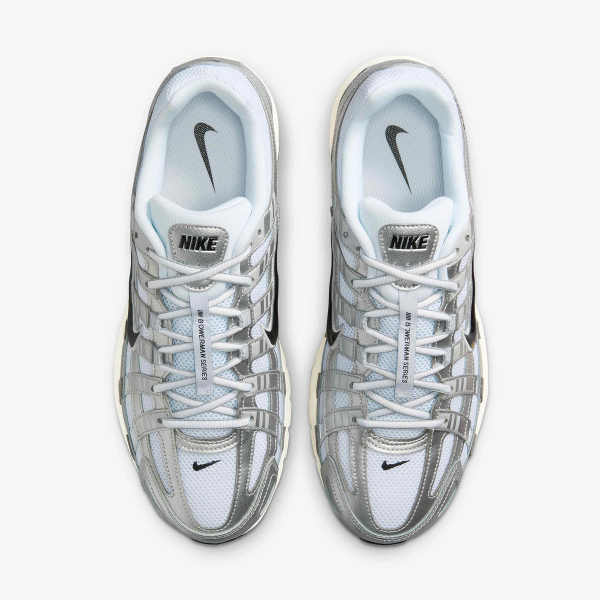 Nike P-6000 - White/Metallic Silver/Flat Silver/Black