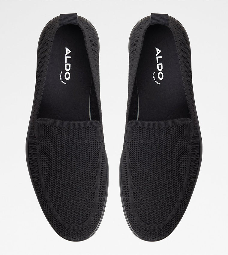 Aldo LUXTON Textured Round Toe Casual Slip-Ons Black