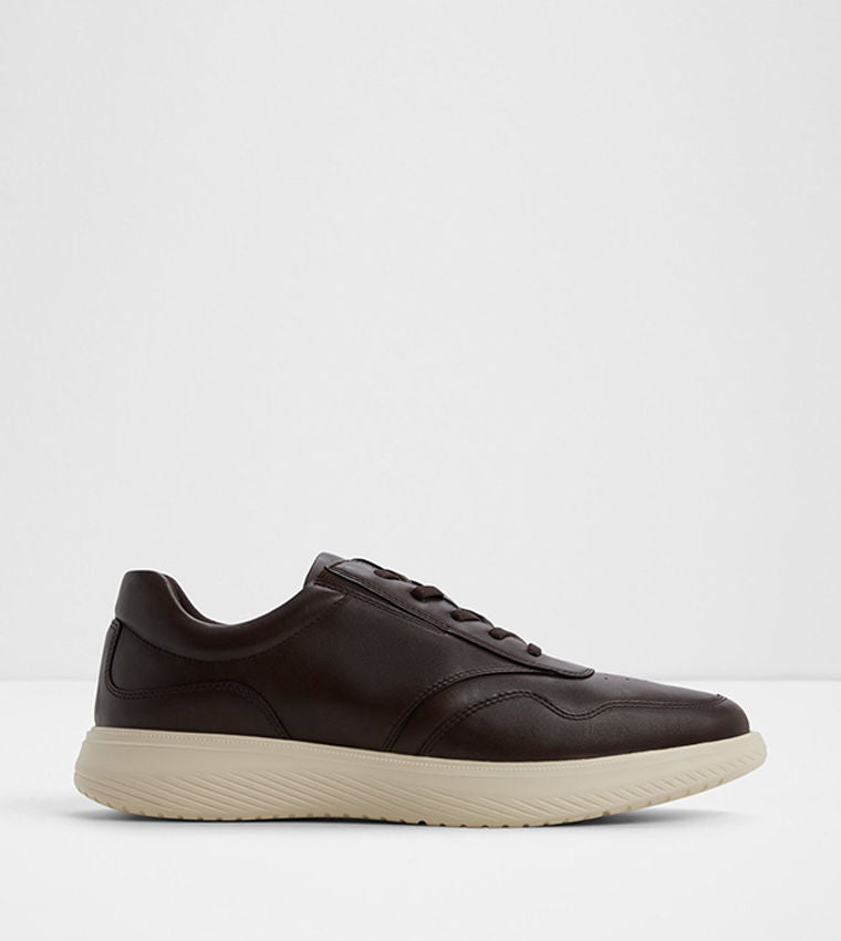 Aldo ANTLEY Brown Men's Stylish Low‑Top Lace‑Up Sneakers