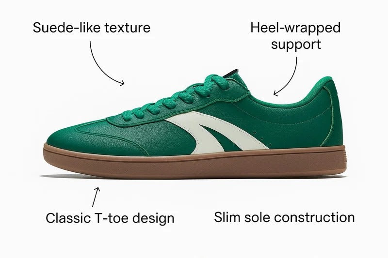 ANTA TT Berlin Classic German Trainer | Lightweight Soft Sole Retro Sneakers