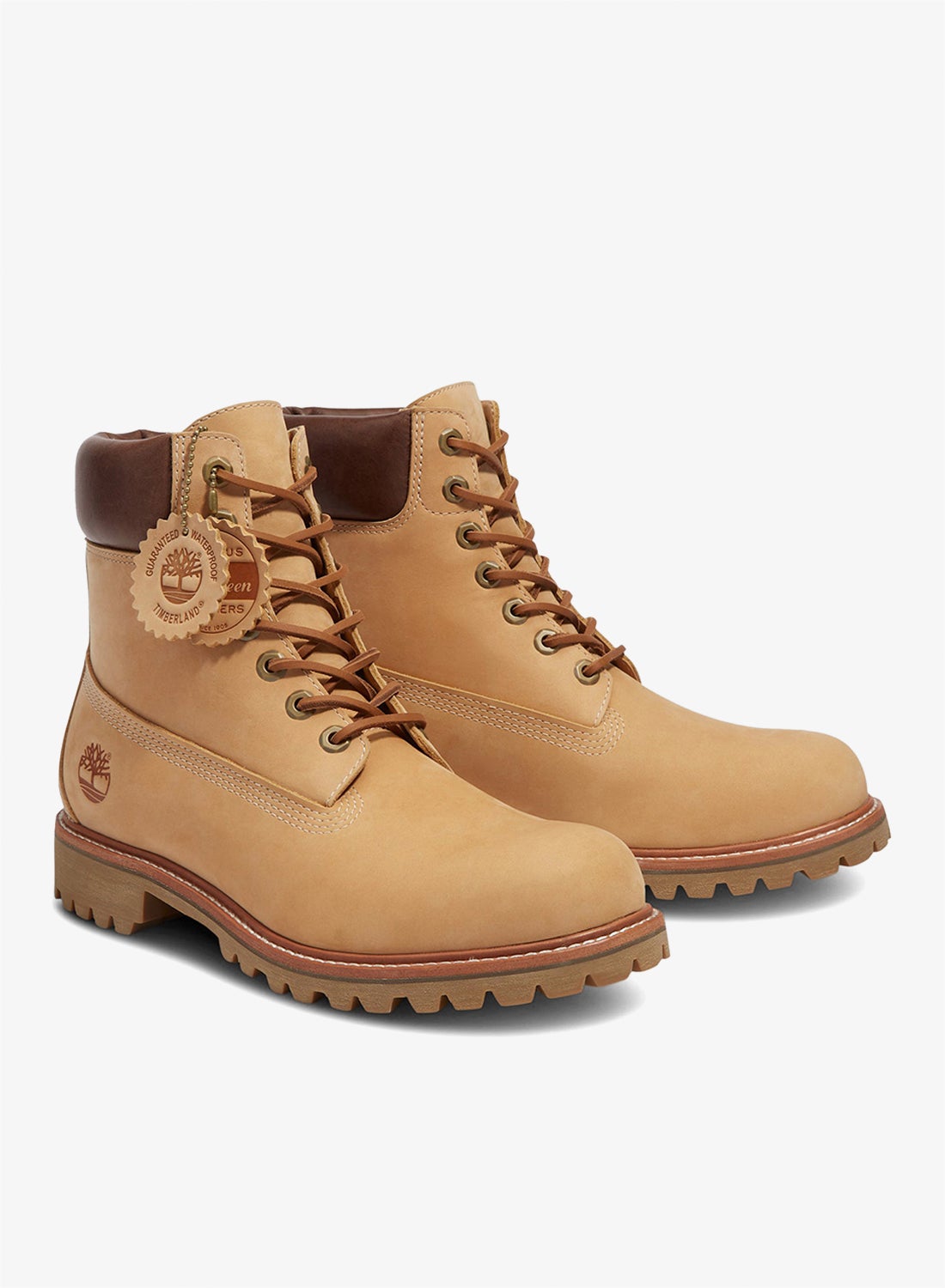 Timberland Men's Luxe Mid Lace Waterproof Boots Brown - Jango Mall