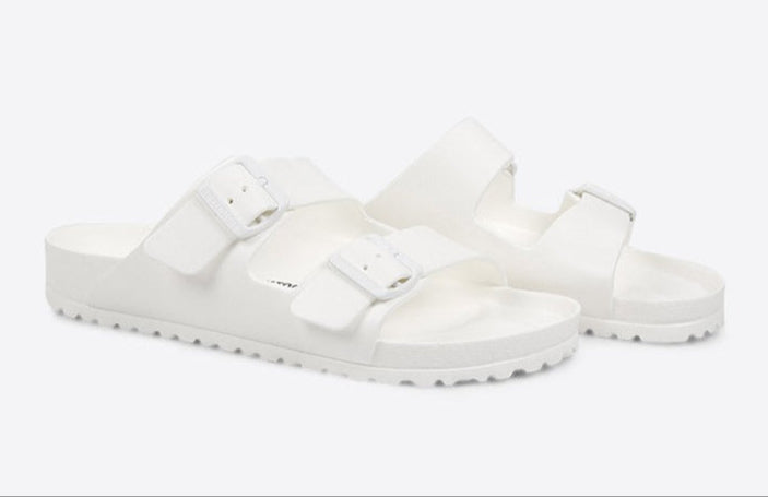 Birkenstock Arizona Eva White Buckle Slide