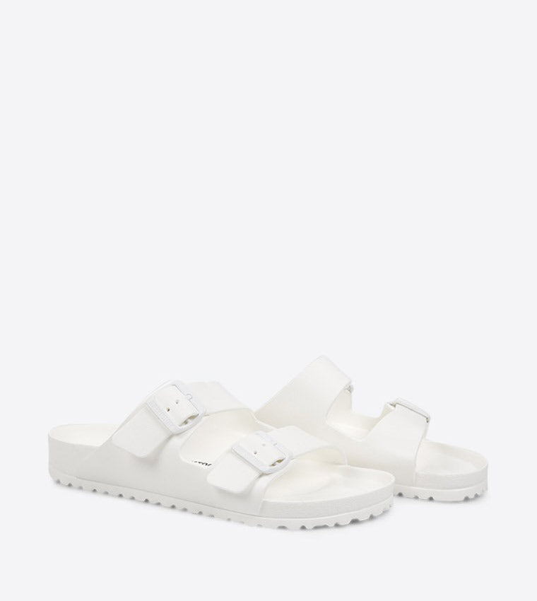 Birkenstock Arizona Eva White Buckle Slide