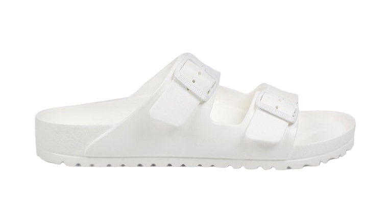 Birkenstock Arizona Eva White Buckle Slide