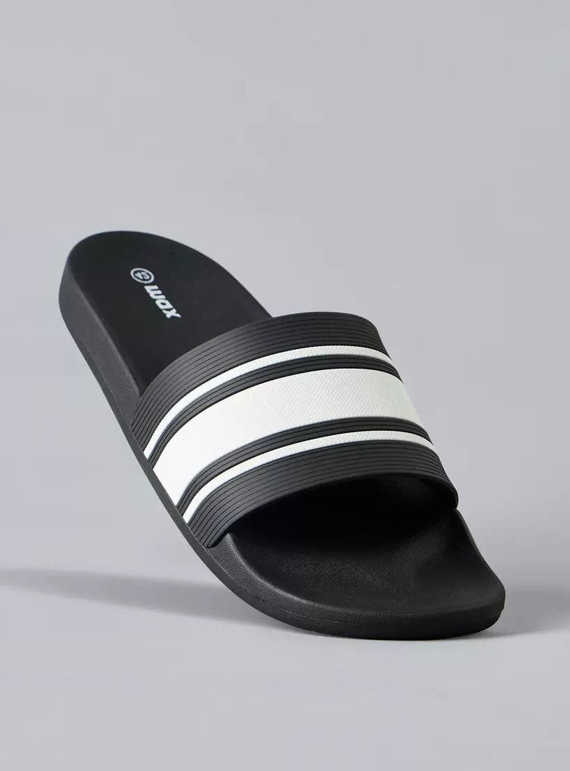 Max Stripped Slides Men black
