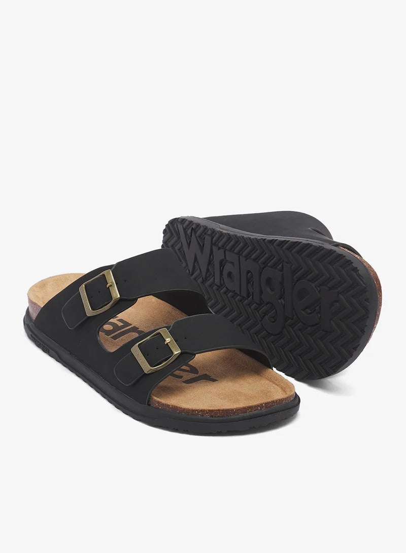 Wrangler Belville Flat Sandals Black