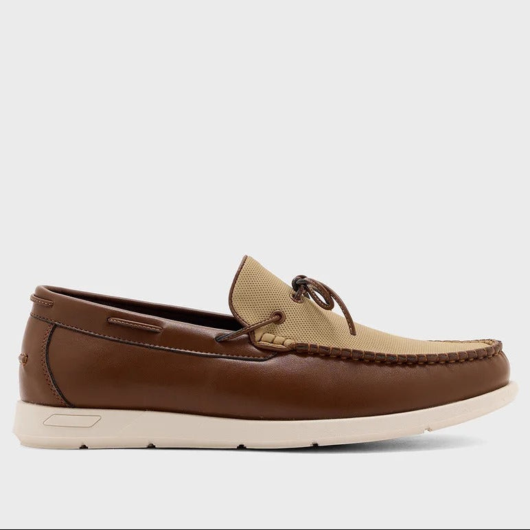 Robert Wood Casual Loafers  Brown/White