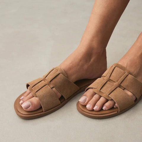 Standard/Wide Fit Slot Mule Sandals