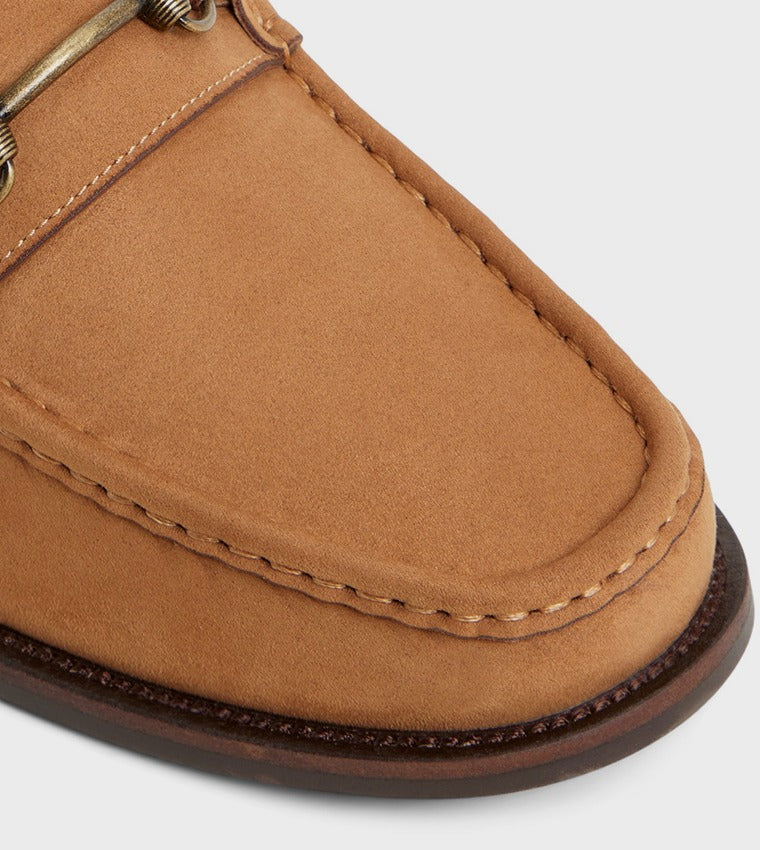 Call it Spring Waterson Metal Buckle Loafer Brown