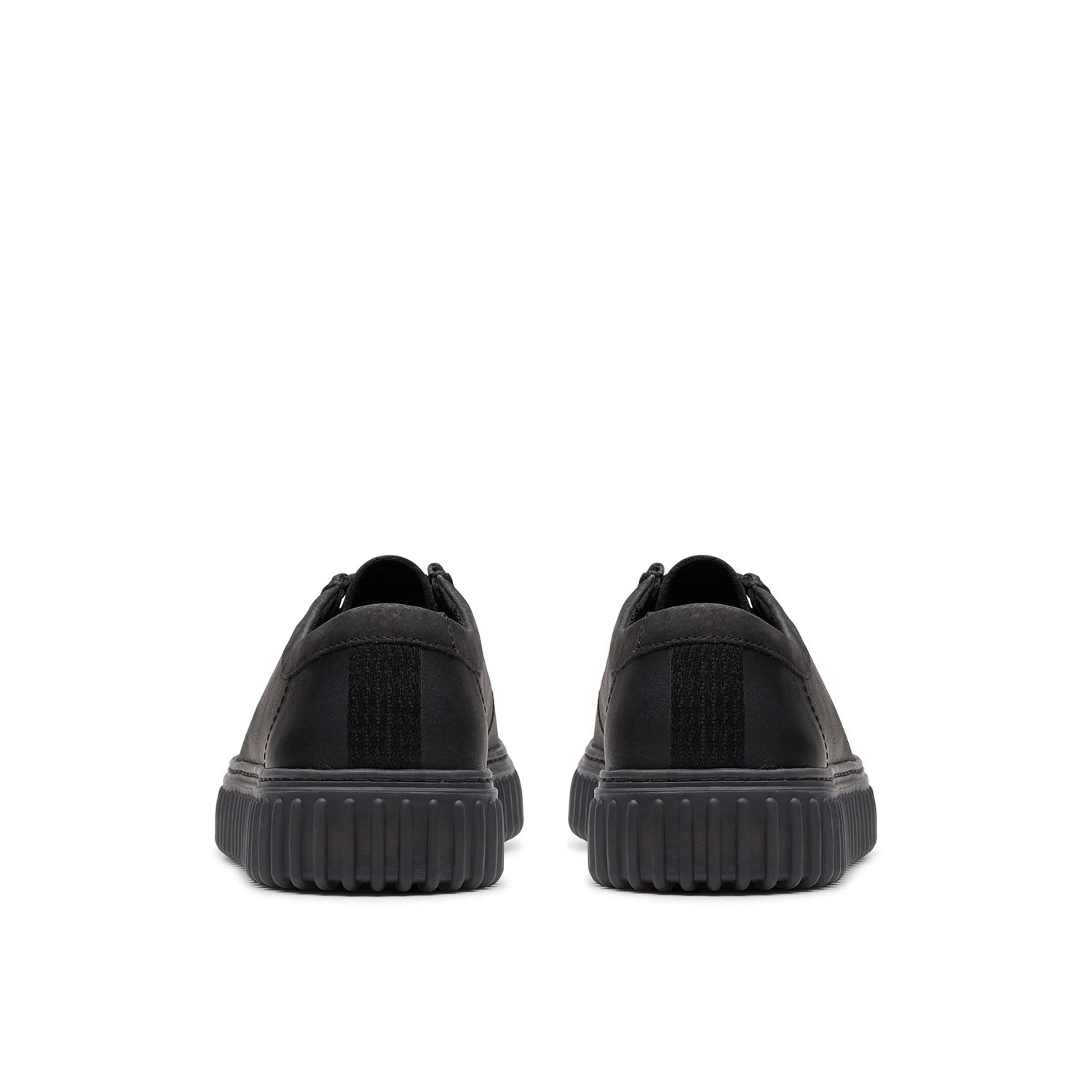 Clarks Mens Torhill Lo black Leather Shoe