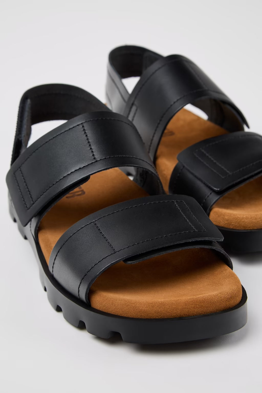 Brutus Black Sandal for Men bt CAMPER