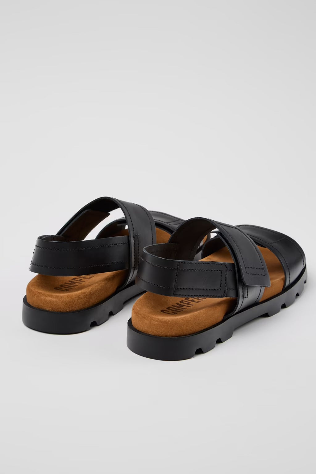 Brutus Black Sandal for Men bt CAMPER