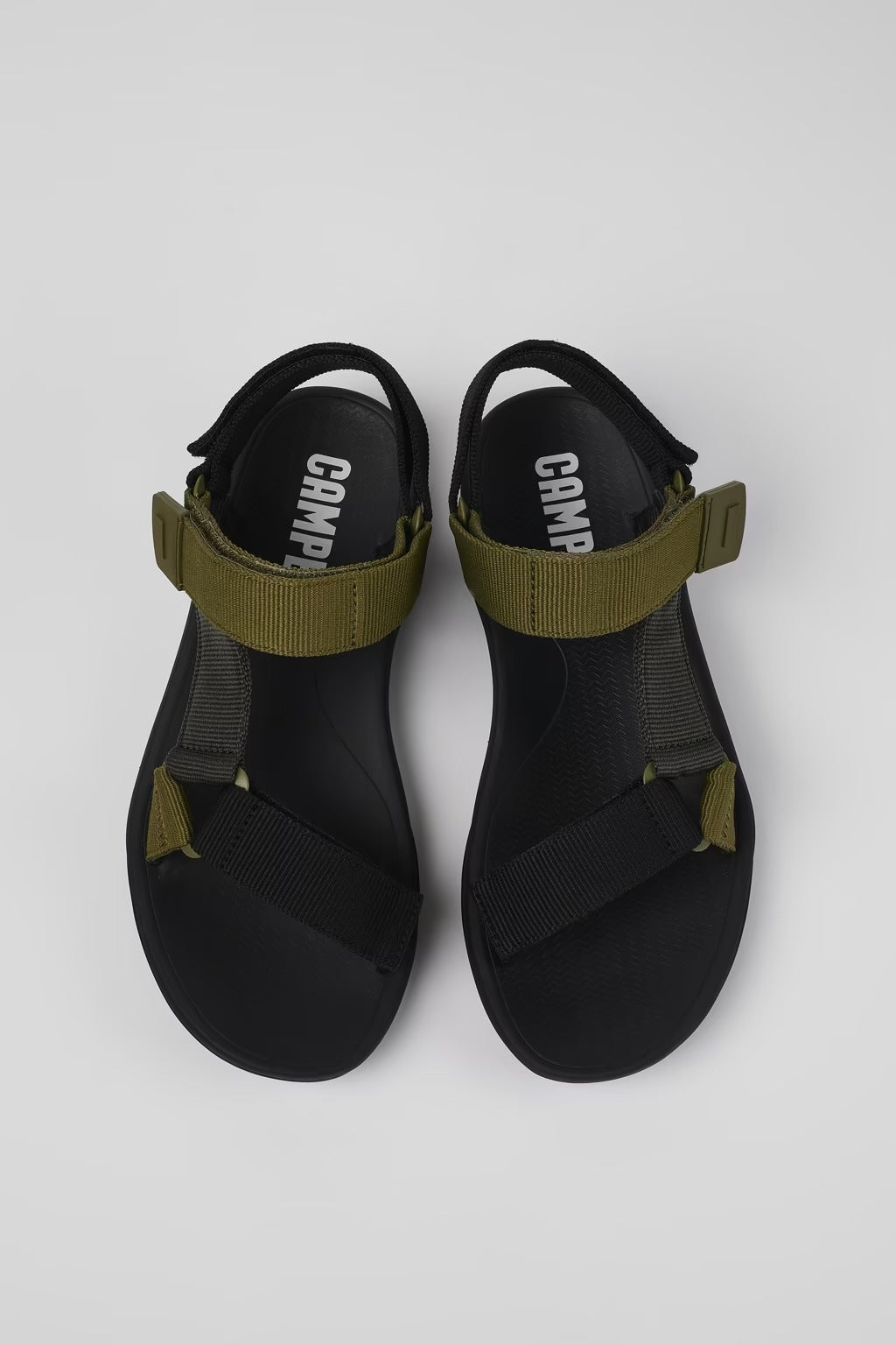 Camper Textile Sandal for Men Green