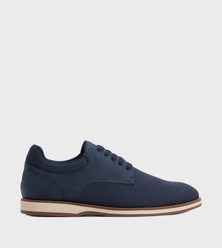 Aldo CCORBY Textured Round Toe Low‑Top Shoes Navy