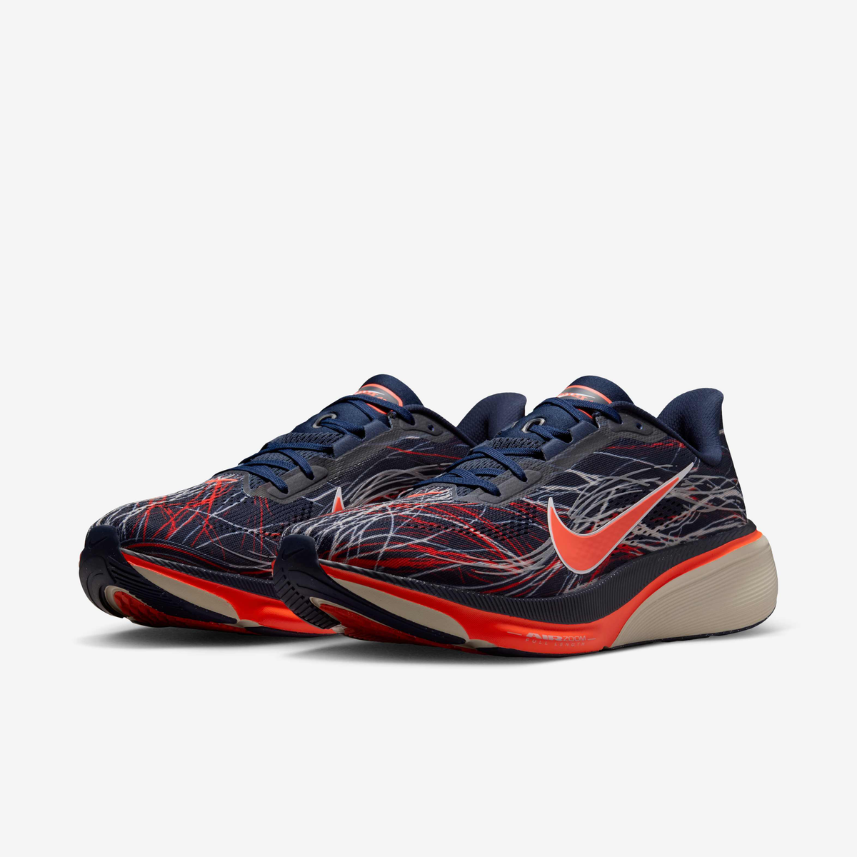 Nike Pegasus 42 - Obsidian/Light Bone/Bright Crimson/Dynamic Yellow