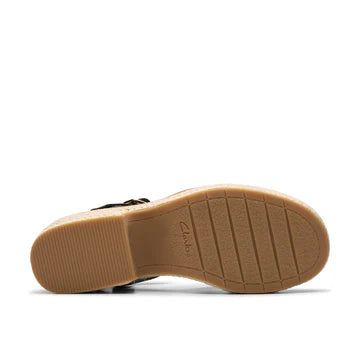 Clarks Coledale Strap Black Leather
