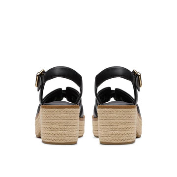 Clarks Coledale Strap Black Leather