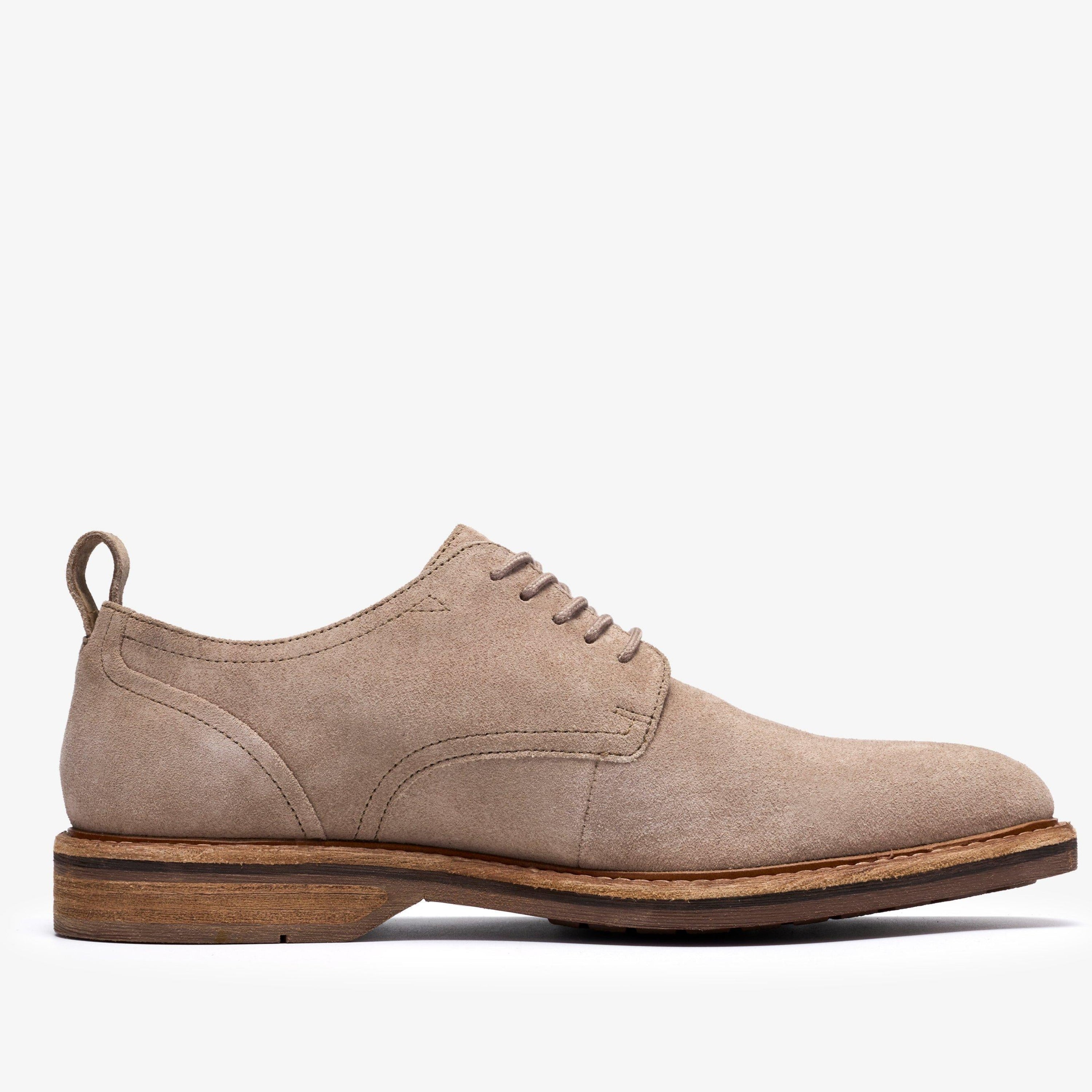 Clarks Aldwin Lace Suede Derby Shoes