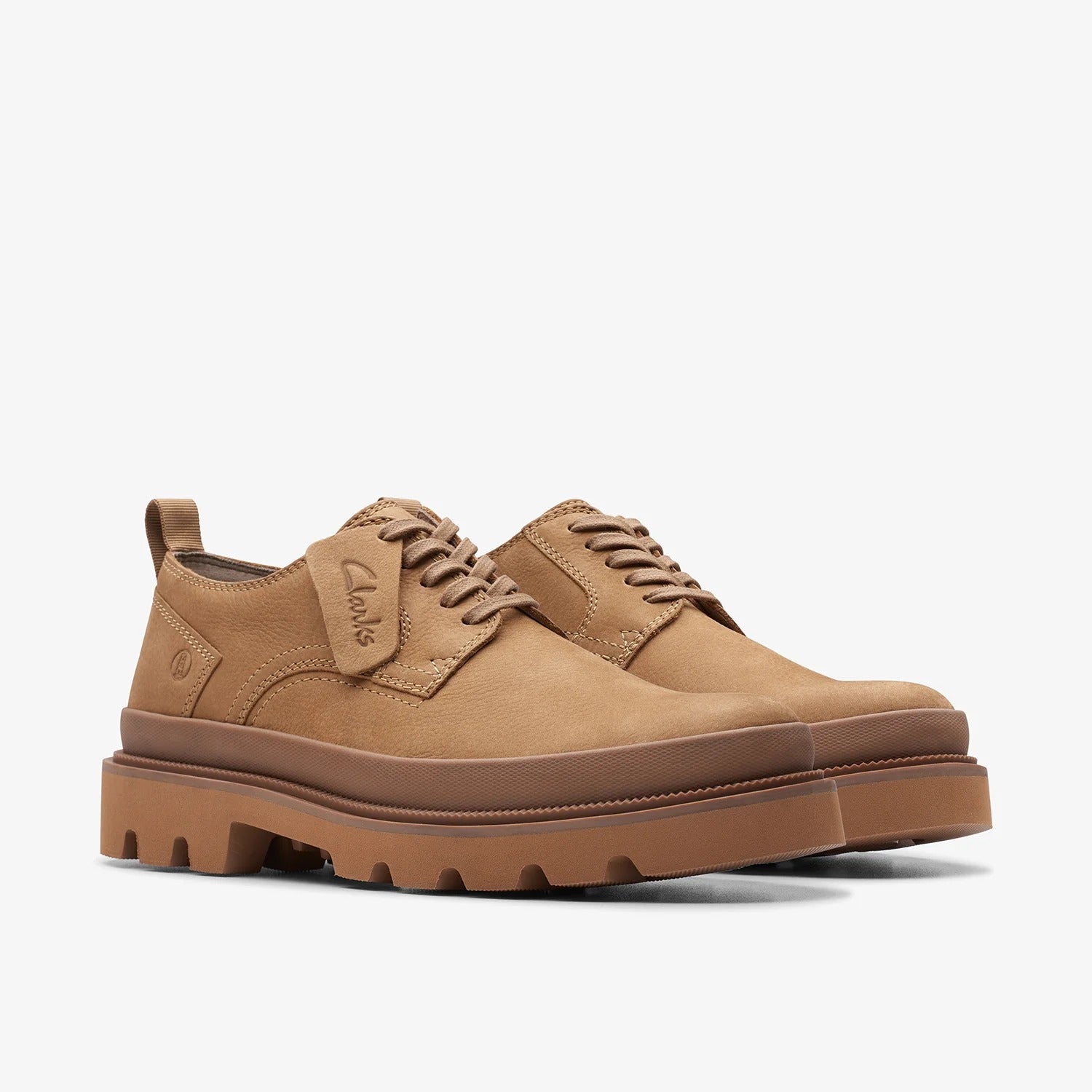 Clarks Badell Lace Up HI Shoe Sand